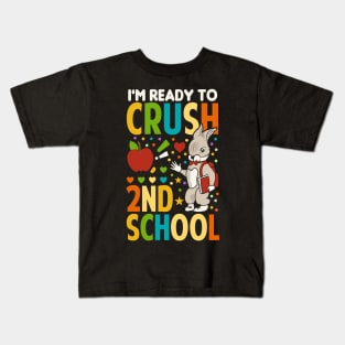 I'm Ready To Crush 2nd Grade Back To School Kids T-Shirt